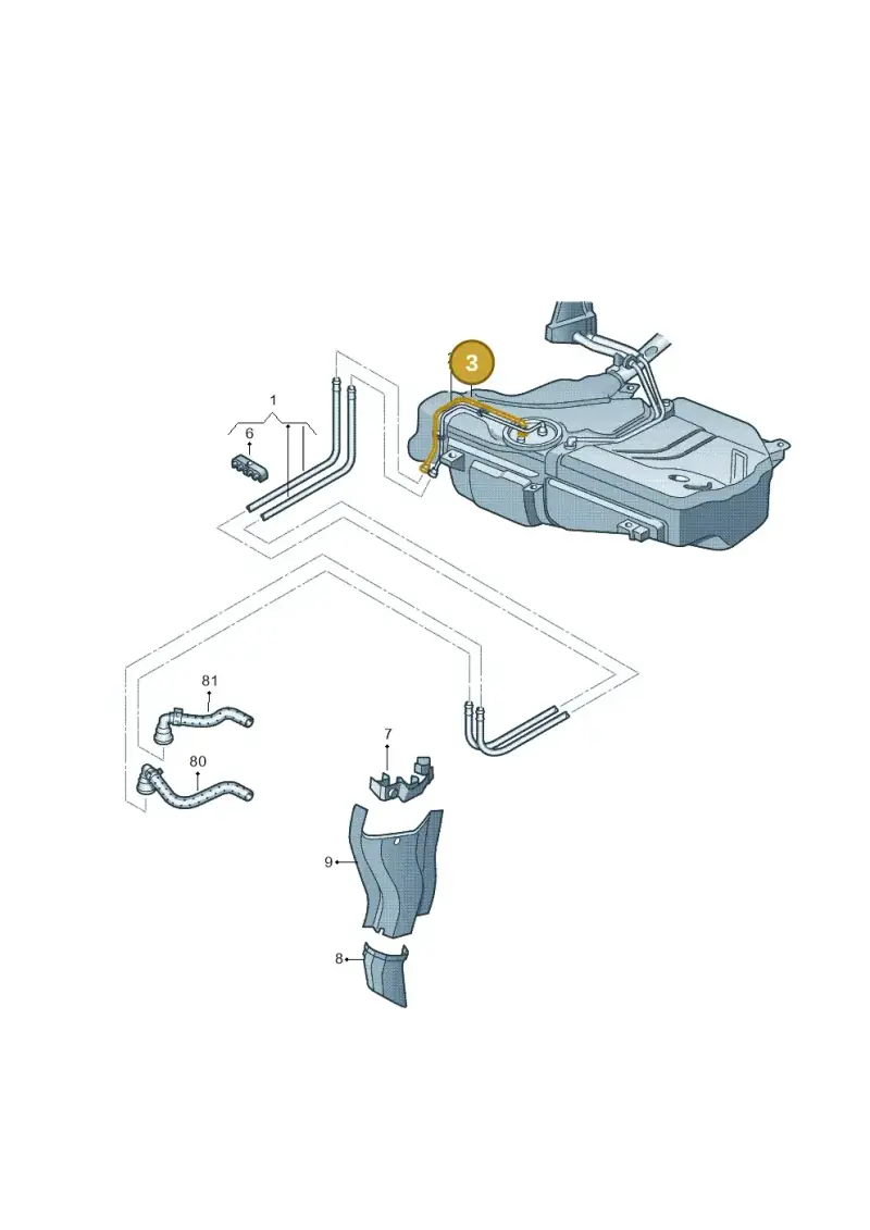 6RU201997A — SEAT Toledo Reference (2015-2019) diagram 677201250, position 3