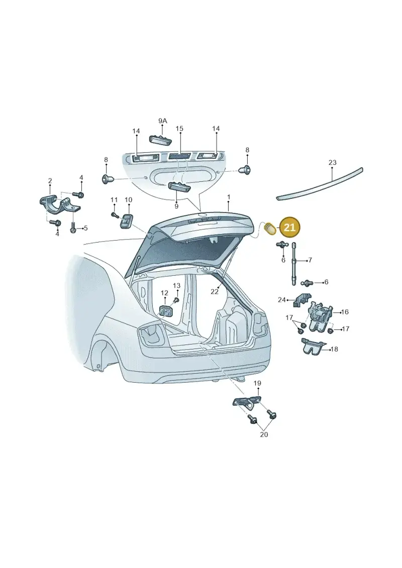 6U0827525 — Skoda Rapid (2012-2022) diagram 740827010, position 21