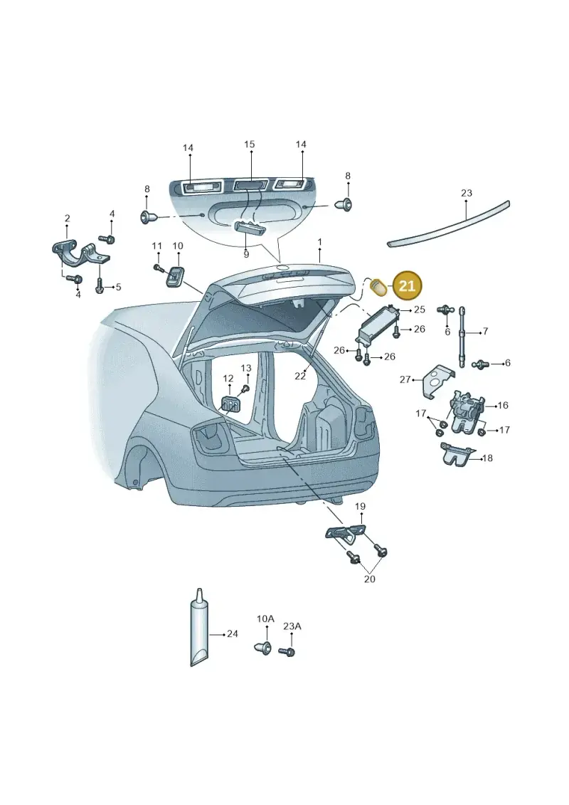 6U0827525 — Skoda Octavia (2017-2020) diagram 805827010, position 21