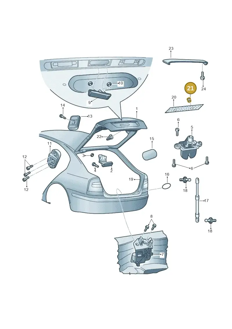6U0868563A — Skoda Octavia ambiente (2008-2013) diagram 419827100, position 21