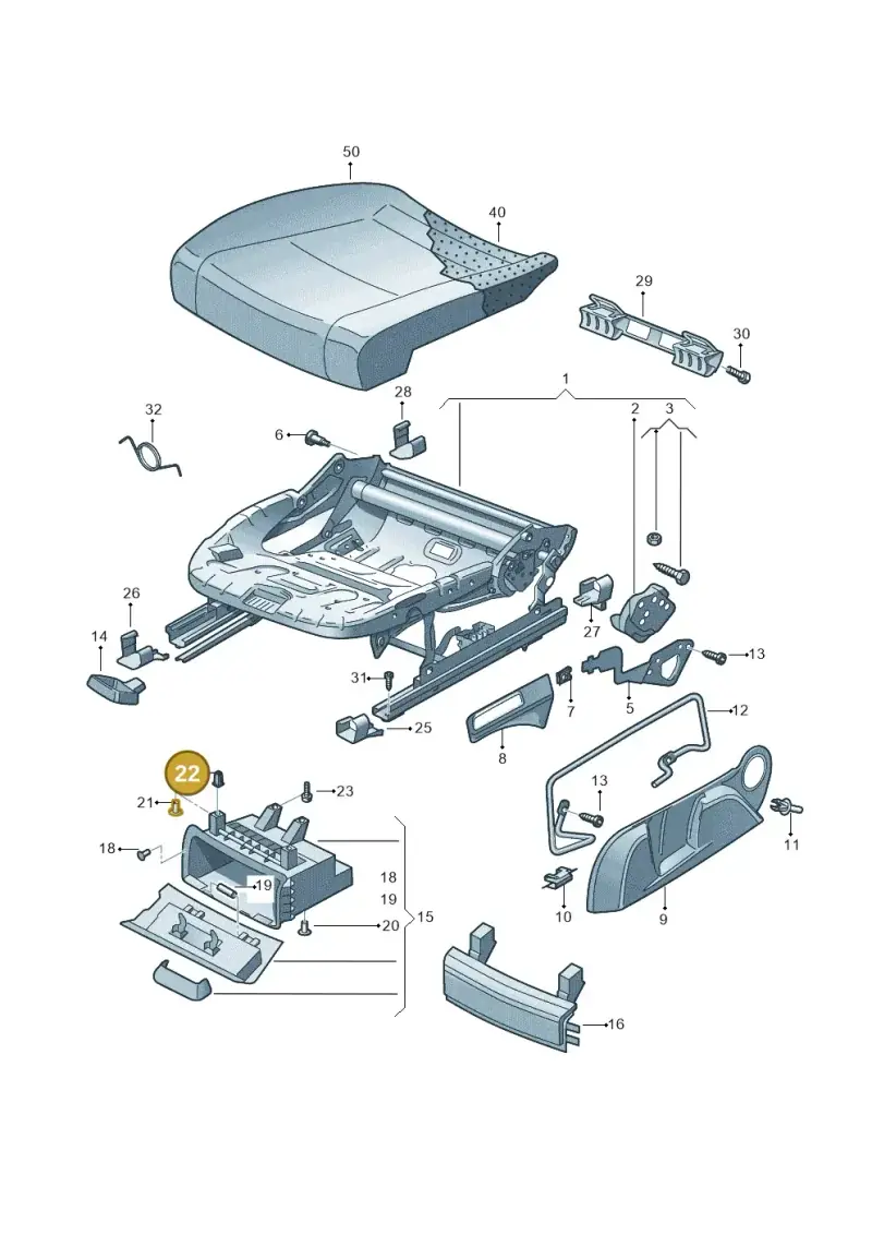 6U0868563A — Skoda OCTAVIA/COMBI/4X4      04> (2004-) diagram 419881010, position 22
