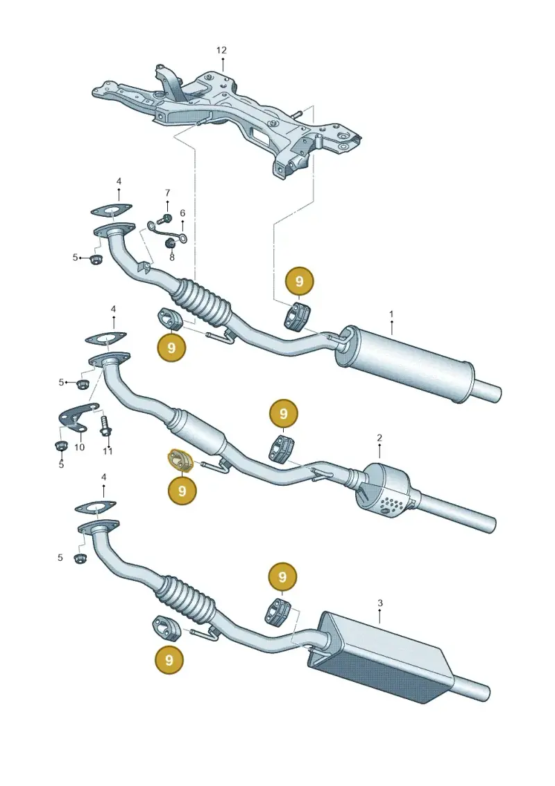 6X0253147 — SEAT Ibiza Reference (2012-2012) diagram 672253500, position 9