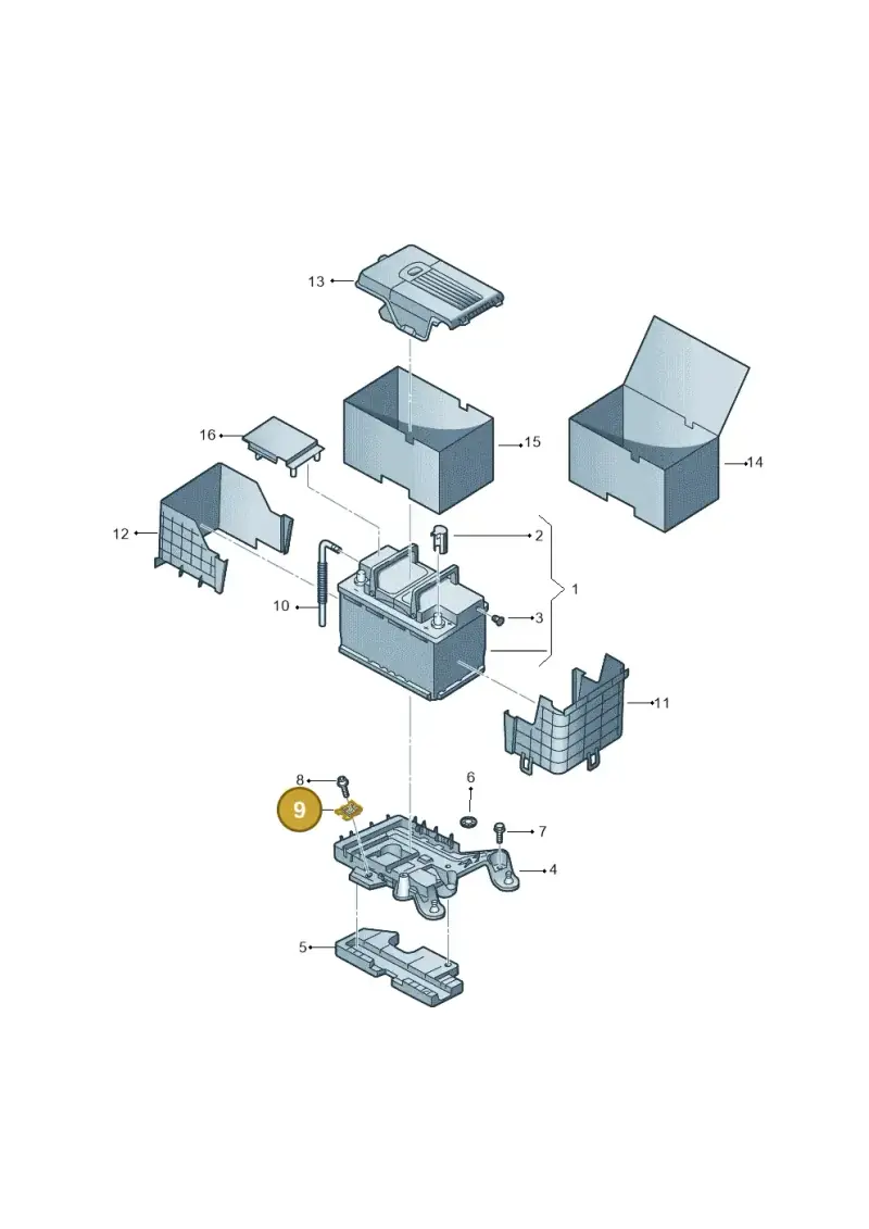 6X0959502A — SEAT Altea XL Reference (2010-2013) diagram 649915000, position 9
