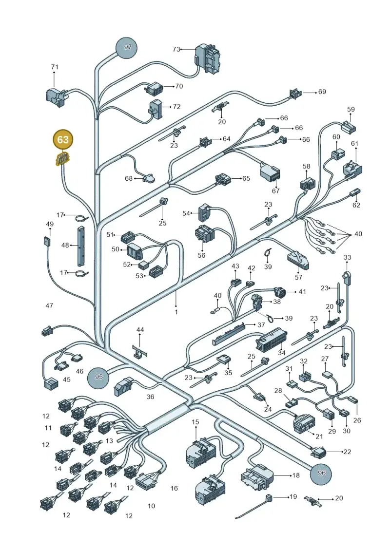 6X0972623 — SEAT Ibiza Reference (2012-2012) diagram 639971820, position 63
