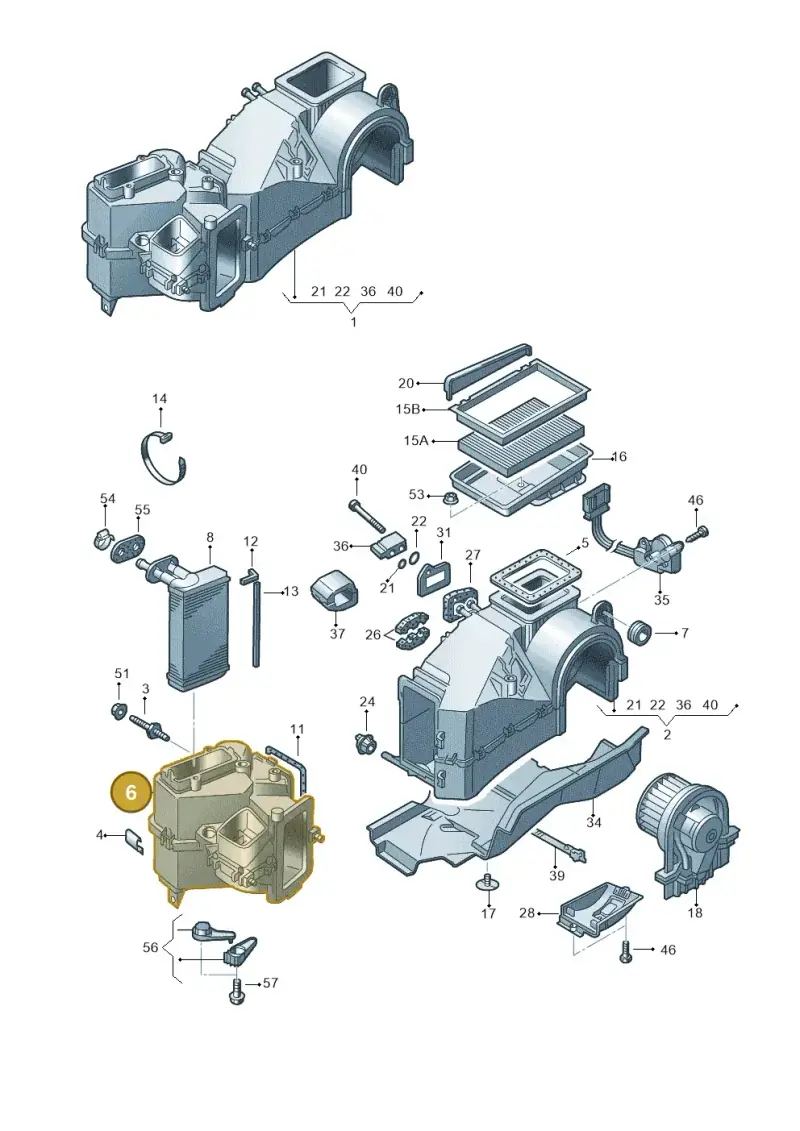 6X2820353 — SEAT AROSA (2003-2004) diagram 194820100, position 6
