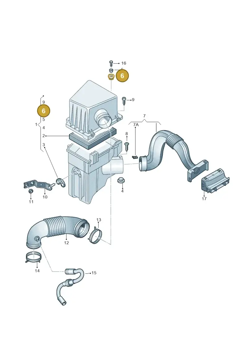 6Y0129669 — SEAT Toledo Reference (2012-2015) diagram 461129220, position 6