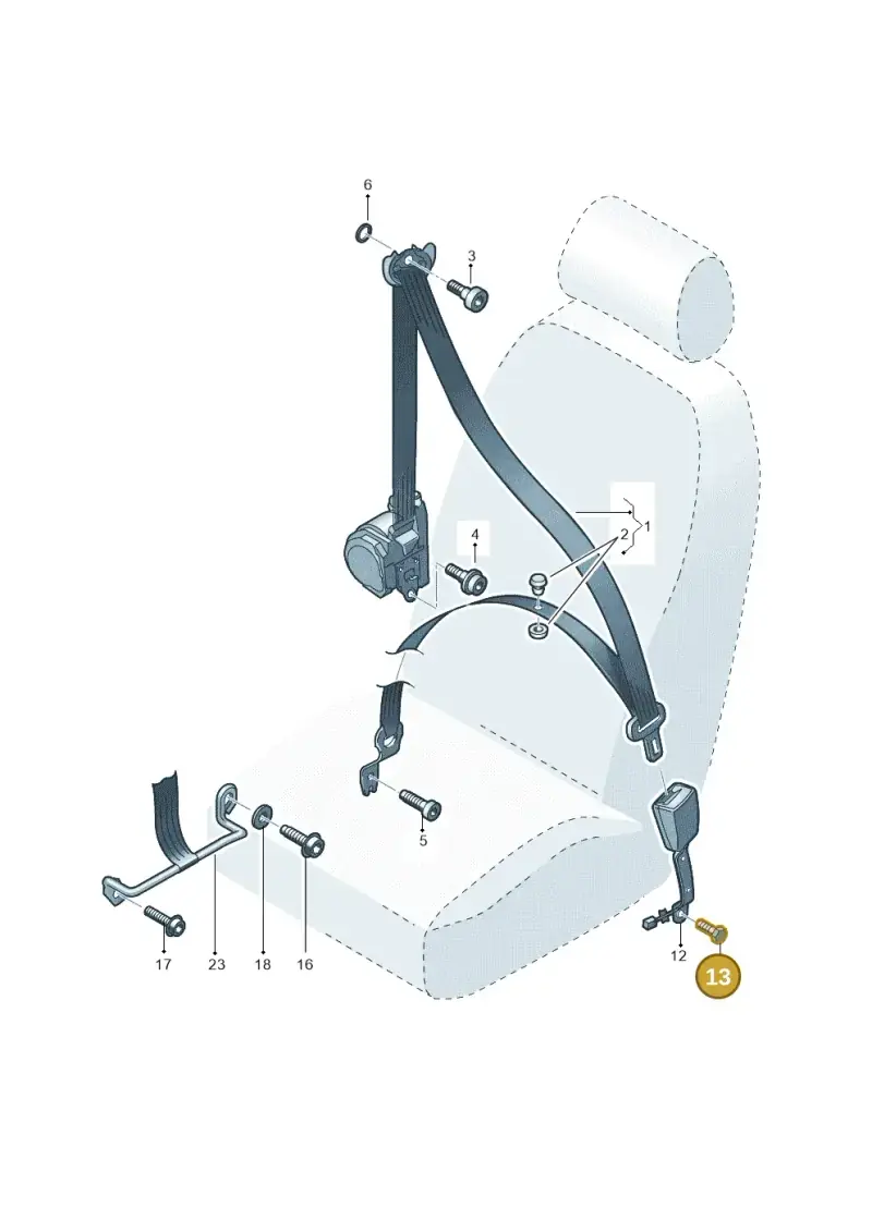 6Y0857664 — SEAT Ibiza Stylance (2015-) diagram 754857600, position 13