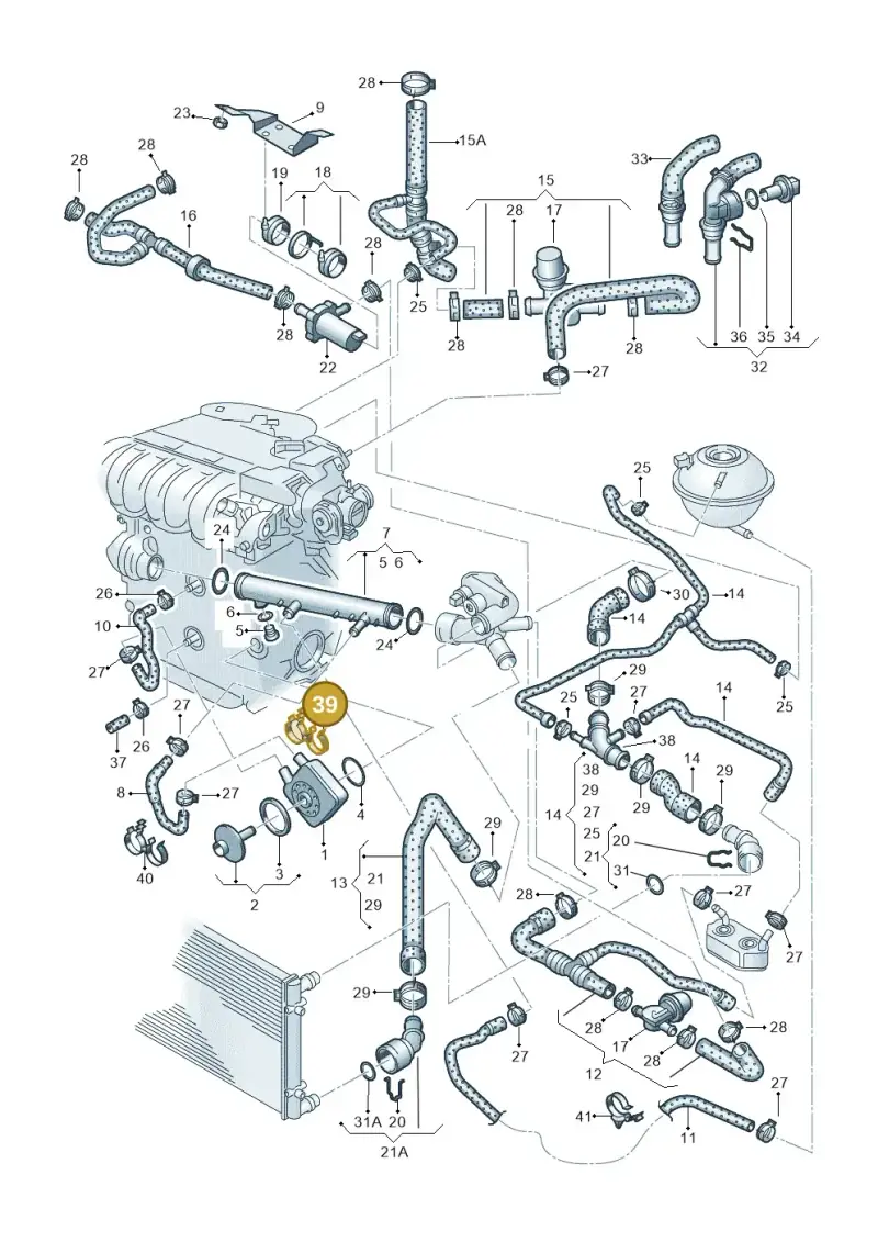 701422921 — SEAT Alhambra (2006-2010) diagram 244121350, position 39