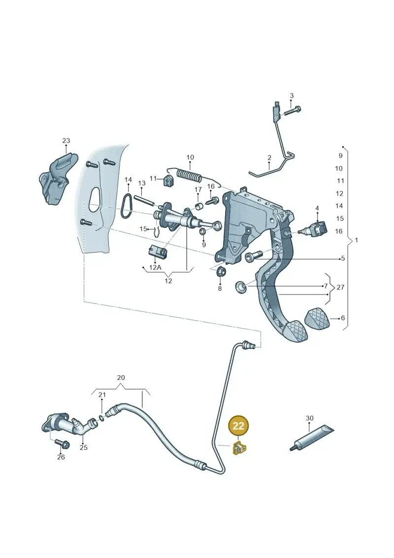 701611767B — SEAT Mii reference (2011-2019) diagram 723721250, position 22