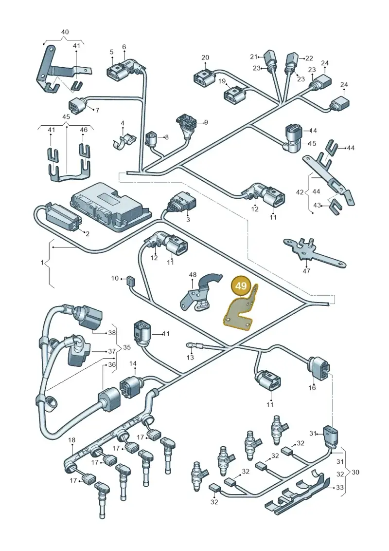 701971939 — SEAT Altea XL Reference (2013-2013) diagram 412971110, position 49