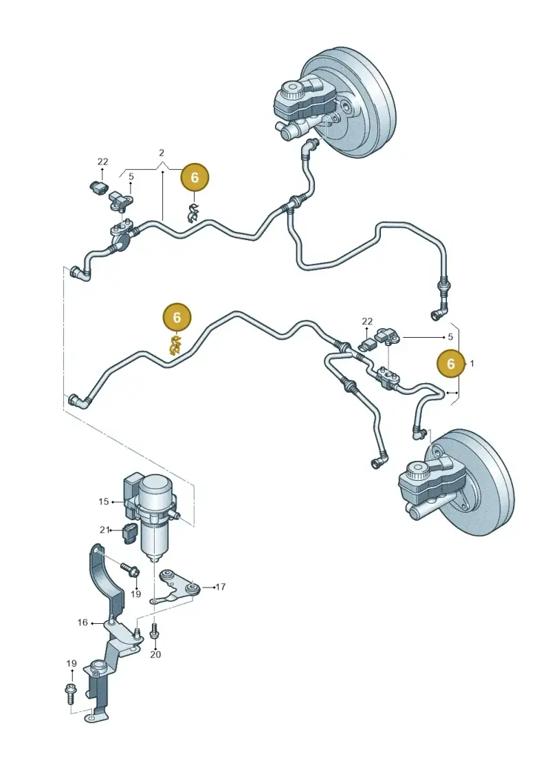 702820755B — Volkswagen Polo (2012-2014) diagram 708611800, position 6