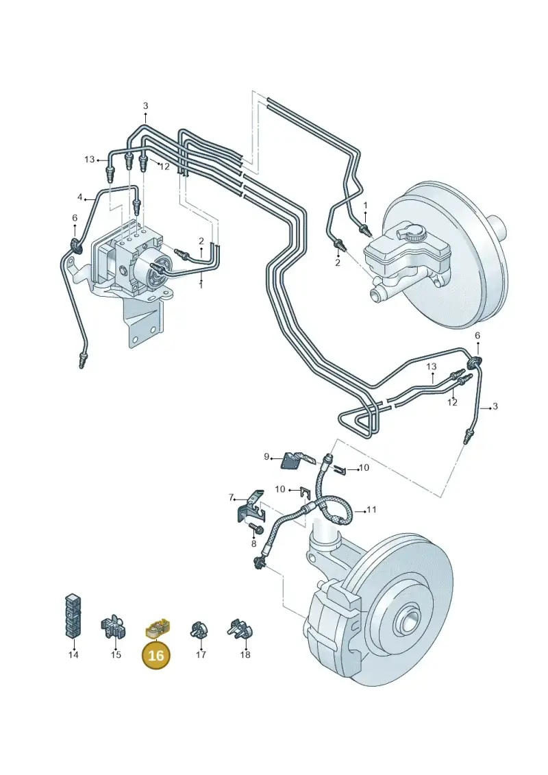 7H0611797 — SEAT EBoost CUPRA (2021-) diagram 869611200, position 16