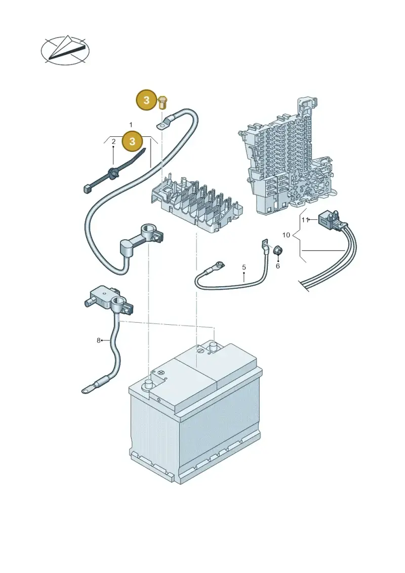 7H0972501A — SEAT EBoost CUPRA (2021-) diagram 10a971005, position 3