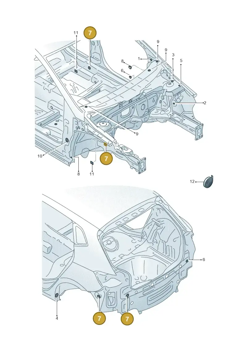 7L0899184A — SEAT Arona FR (2017-) diagram 835803350, position 7