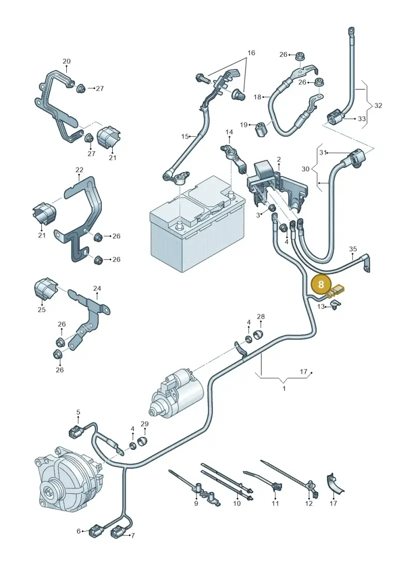 7L0973812 — SEAT Leon style (2019-) diagram 5h0971002, position 8
