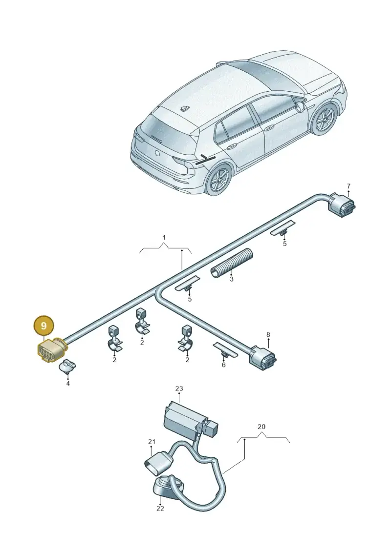 7L0973812 — SEAT Formentor TSI CUPRA (2020-) diagram 5h0972050, position 9