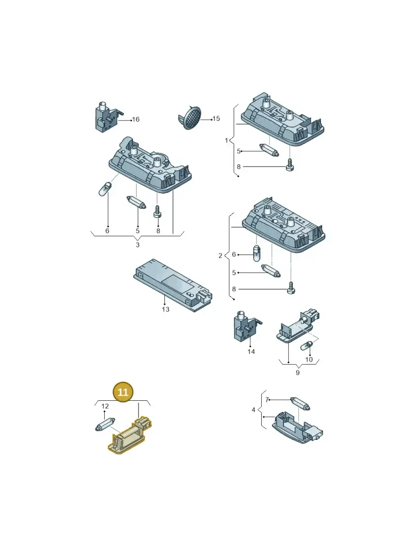 7L6947101A — SEAT Ibiza Stylance (2015-) diagram 254947000, position 11