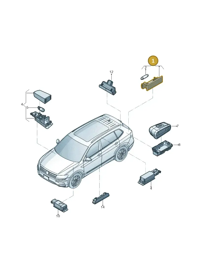 7L6947101A — SEAT Tarraco FR (2018-2024) diagram 833947050, position 1