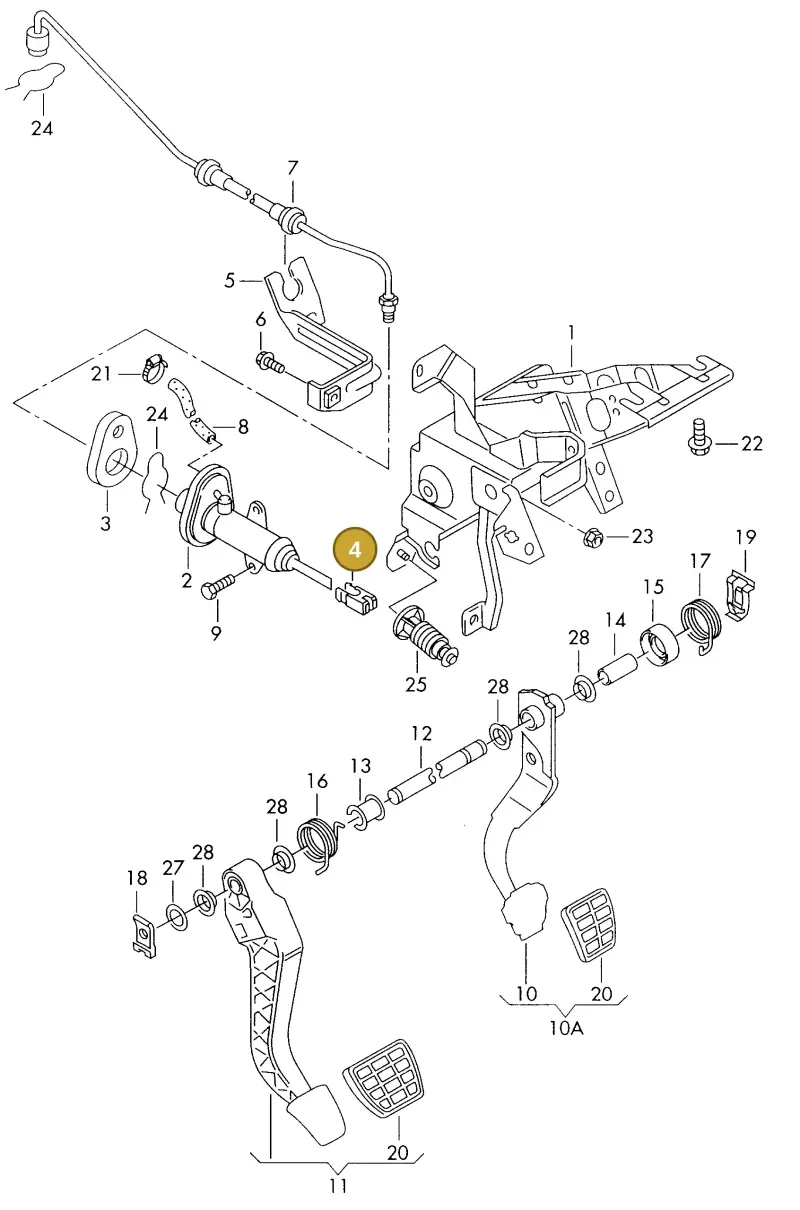 7M0721357 — SEAT ALHAMBRA (1996-2000) diagram 162721250, position 4