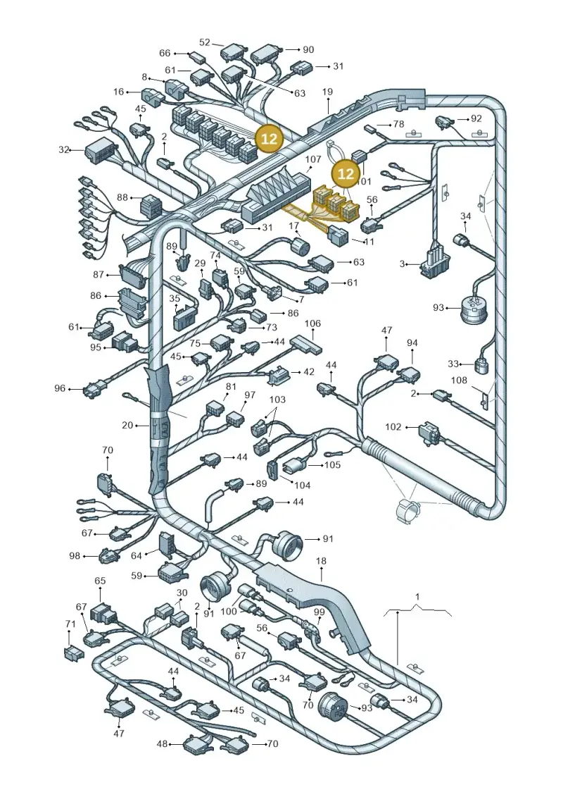 7M0937527 — SEAT Alhambra (2006-2010) diagram 162971810, position 12