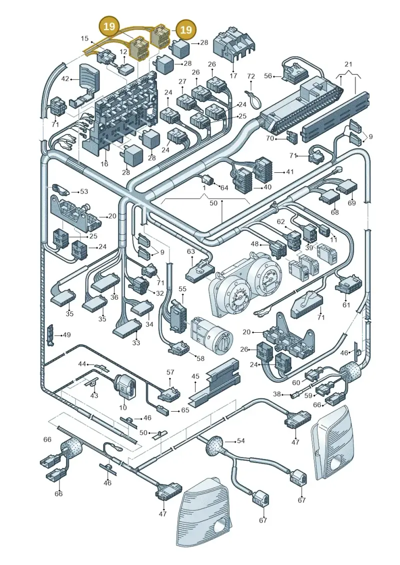 7M0937527 — SEAT AROSA (2003-2004) diagram 231972430, position 19