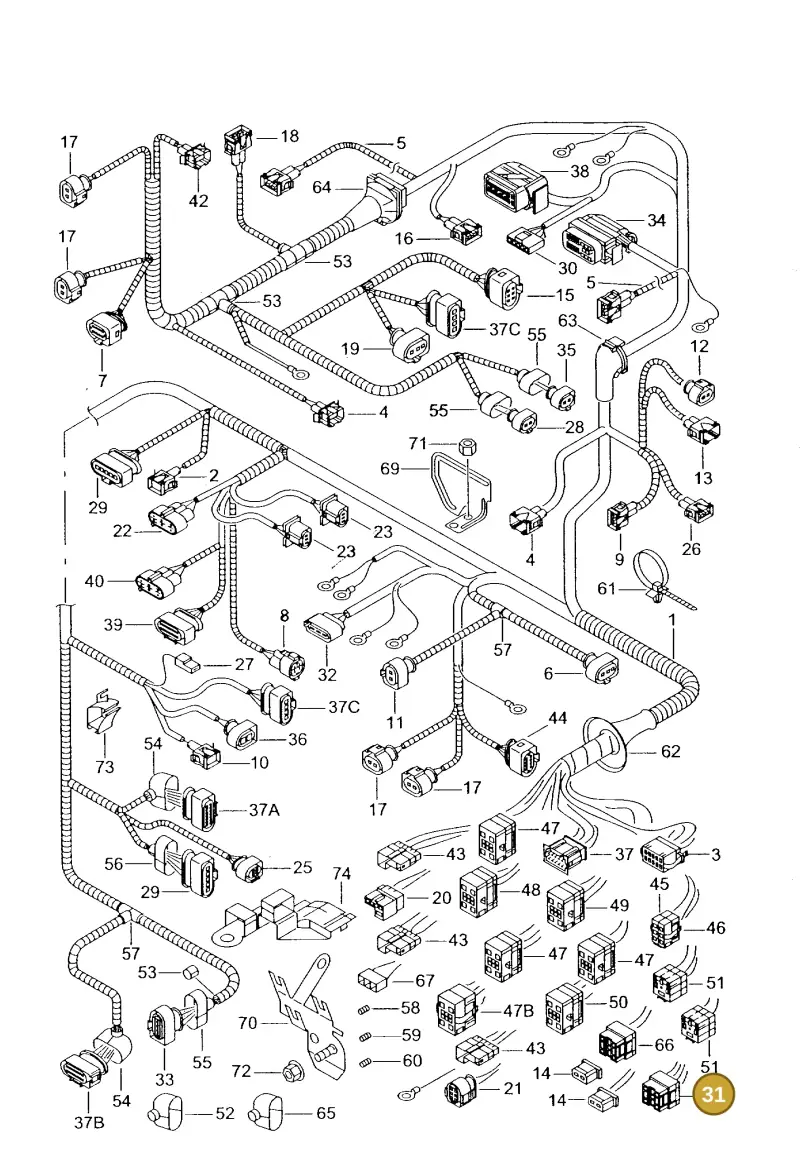 7M0937528M — SEAT CORDOBA/VARIO (1999-2002) diagram 238971600, position 31