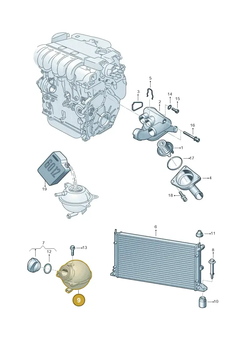 7M3121407B — SEAT Alhambra (2006-2010) diagram 244121500, position 9