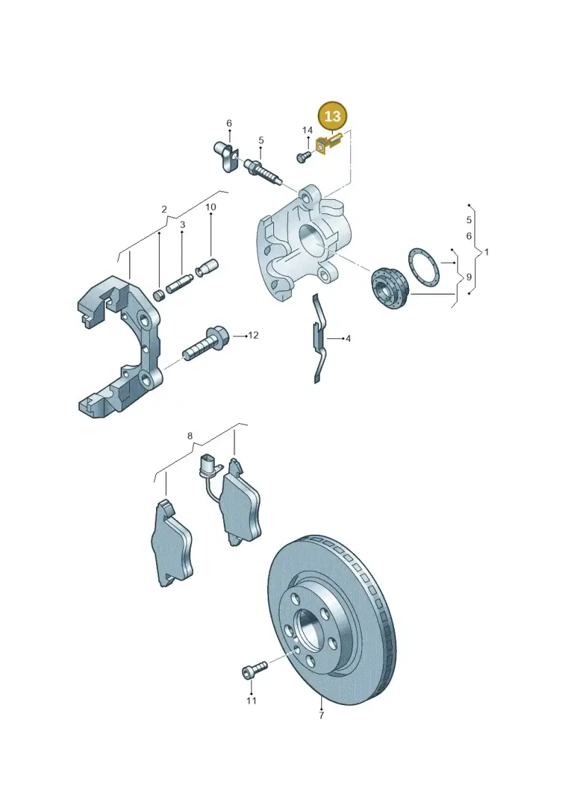 7M3615133 — SEAT Alhambra (2006-2010) diagram 244615400, position 13