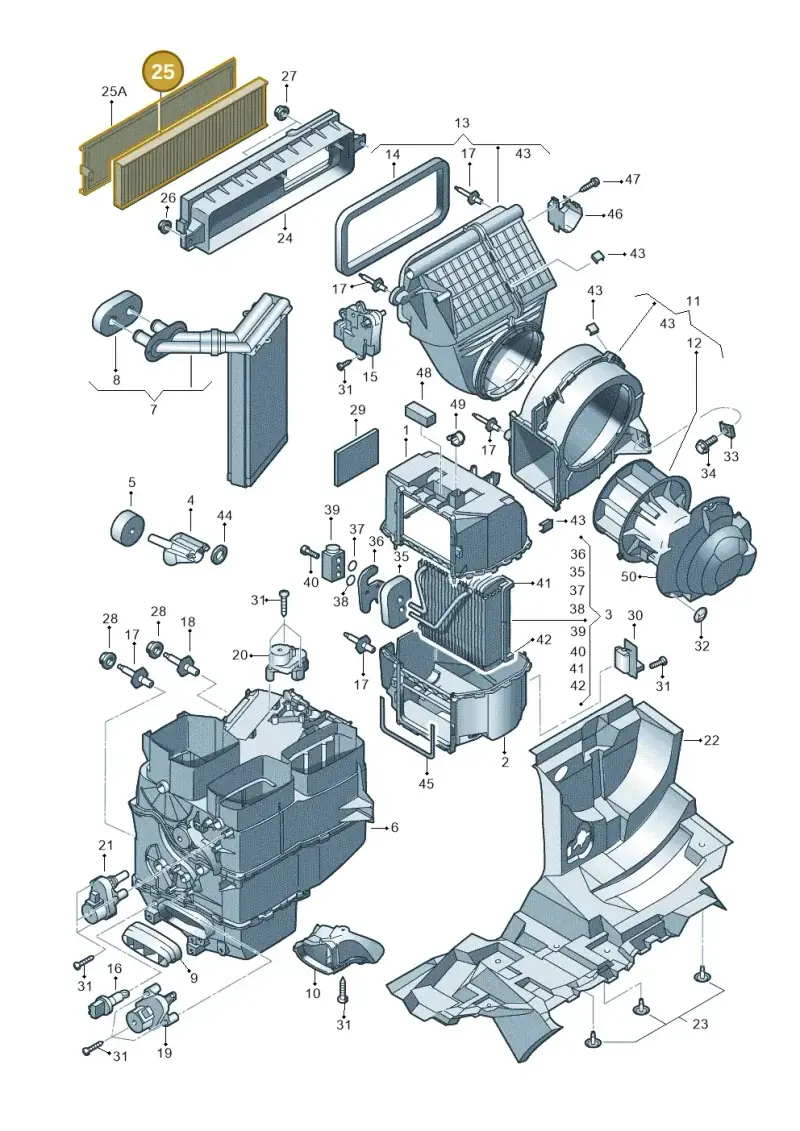 7M3819644A — SEAT Alhambra (2006-2010) diagram 244820200, position 25