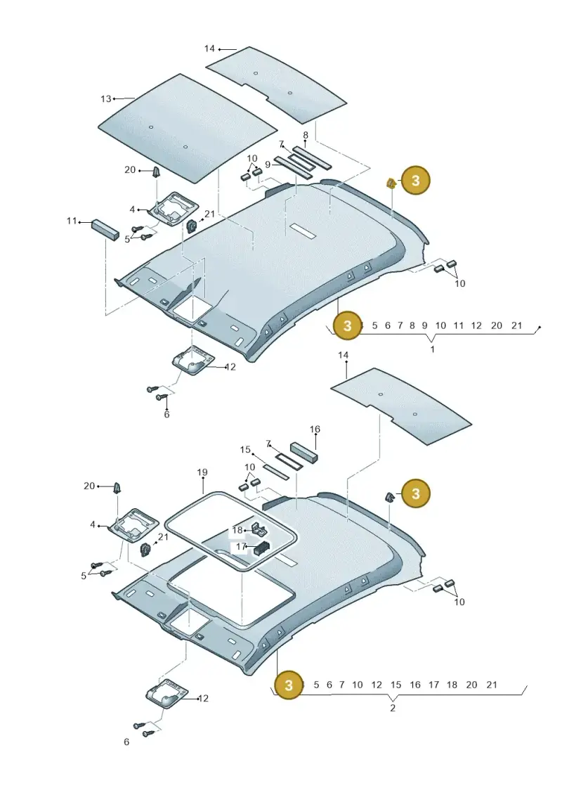 7M3827649 — SEAT Leon style (2019-) diagram 5fn867055, position 3