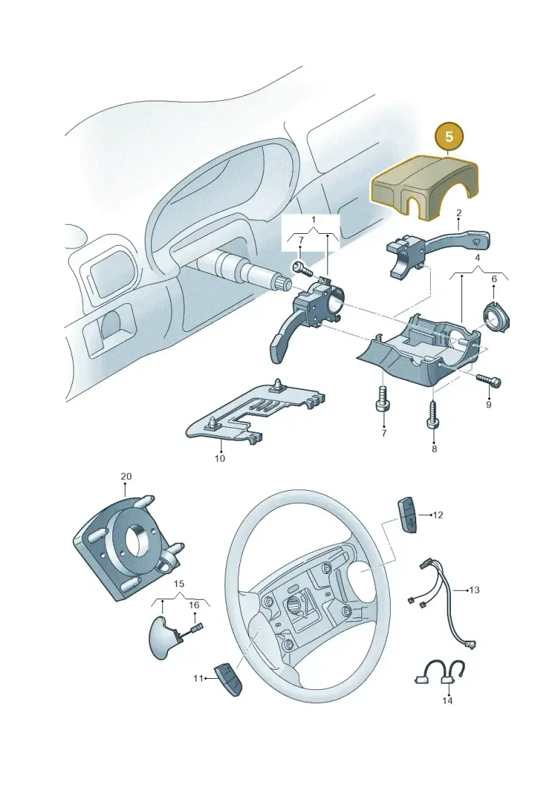 7M3953515B2AQ — SEAT Alhambra (2006-2010) diagram 201953500, position 5