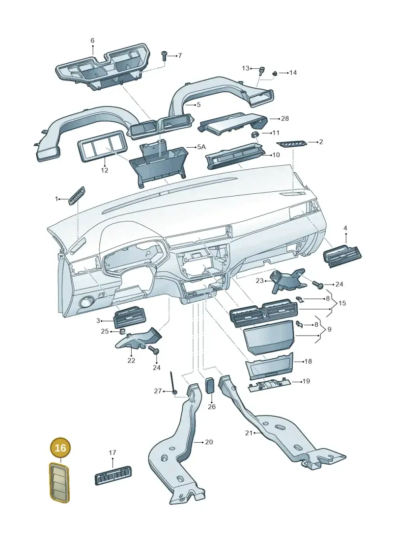 7N0819465E — SEAT Arona FR (2017-) diagram 835819300, position 16