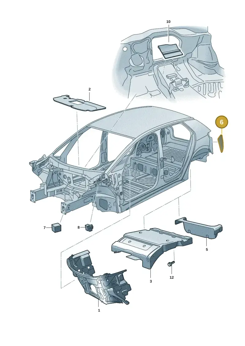 7N0864733A — SEAT EBoost CUPRA (2021-) diagram 10a863200, position 6