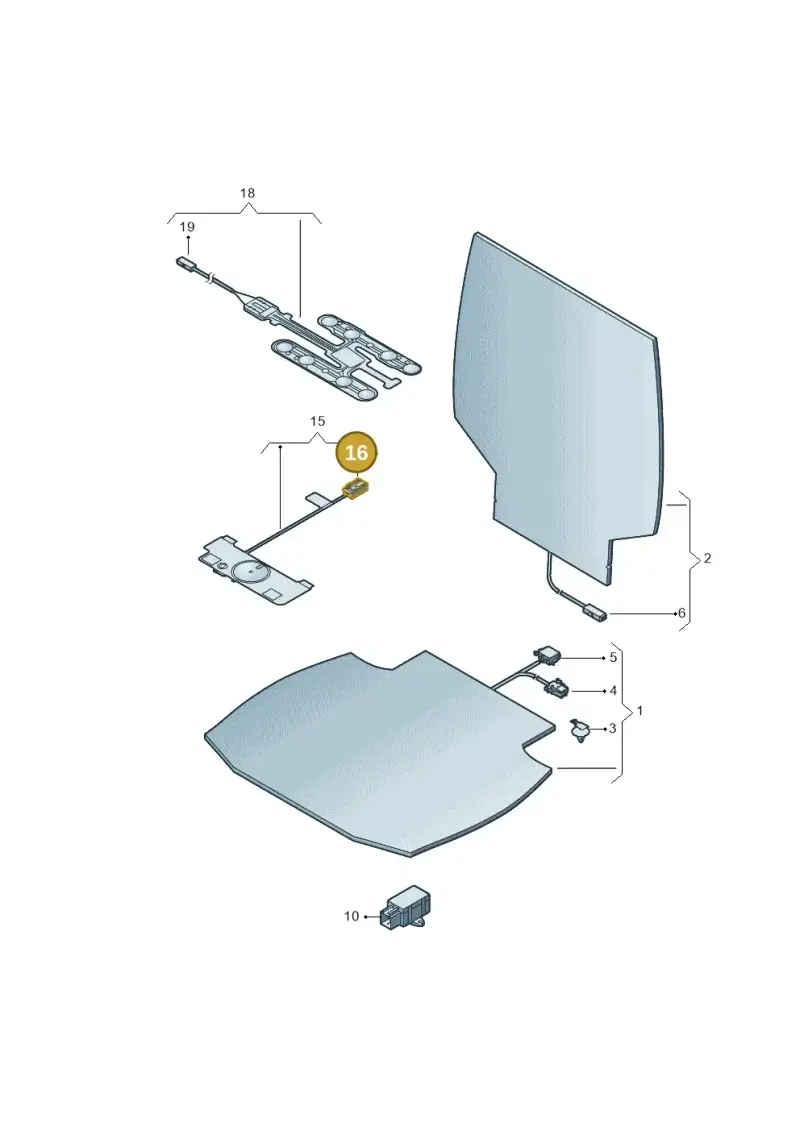7N0972703 — SEAT Mii electric (2020-2021) diagram 899963000, position 16