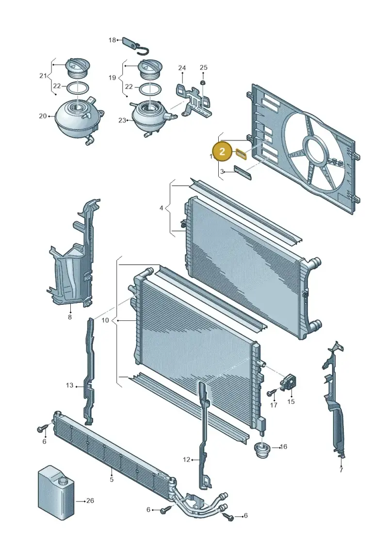 7P0121223 — SEAT Formentor TSI CUPRA (2020-) diagram 746121870, position 2