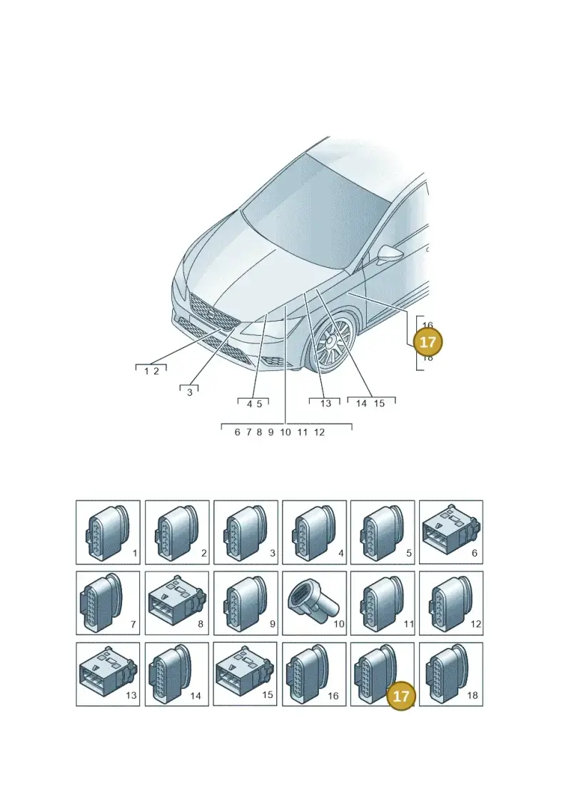 810971989 — SEAT Toledo Reference (2015-2019) diagram 742971860, position 17