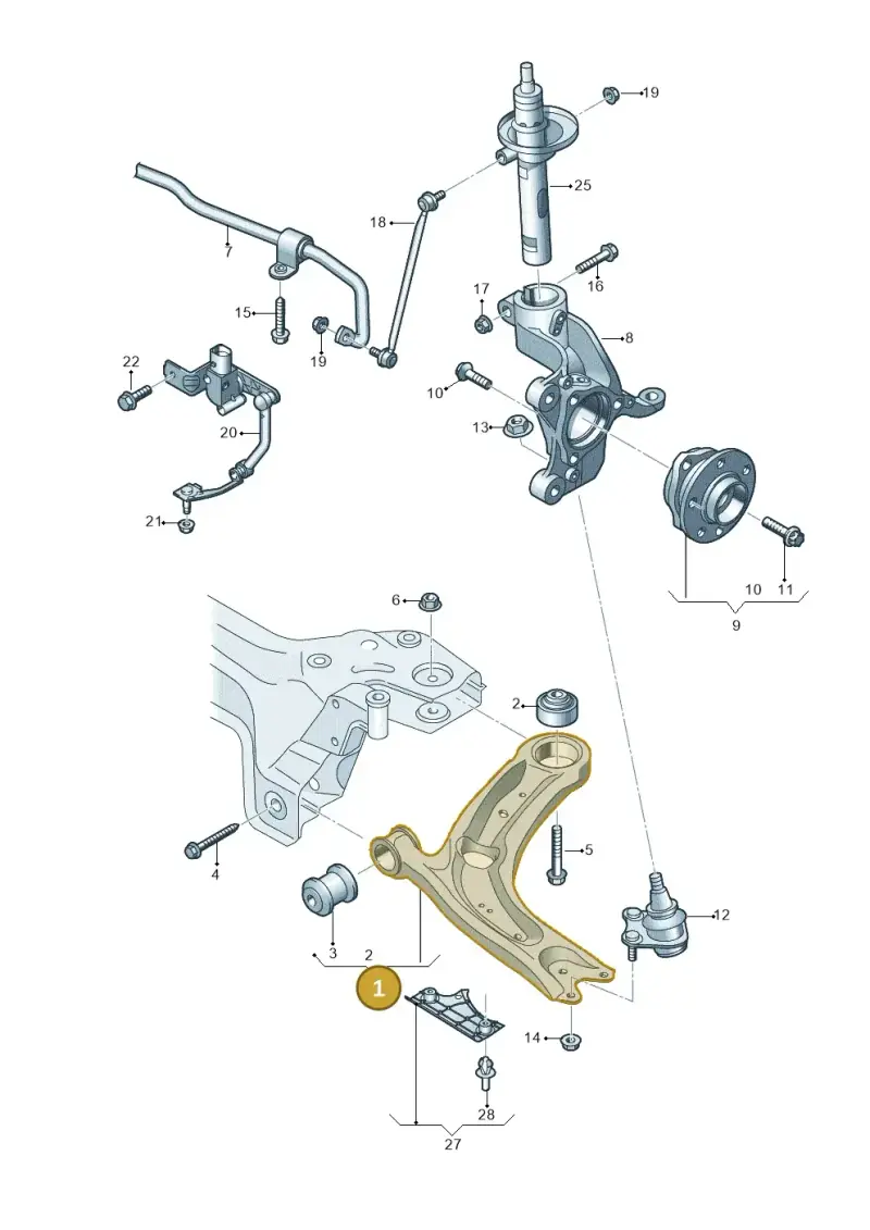 83A407151A — SEAT Formentor TSI CUPRA (2020-) diagram 793407000, position 1