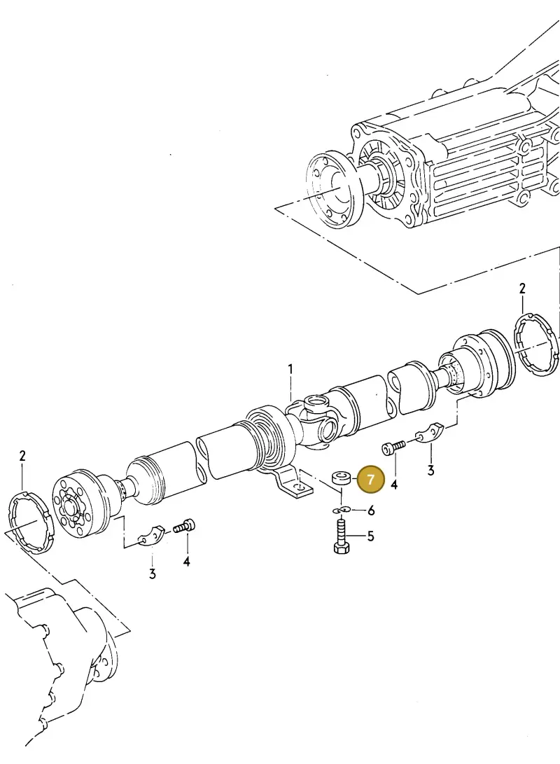 857521143C — Audi V8 (1989-1993) diagram 062049000, position 7
