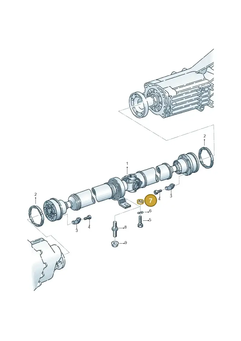 857521143C — Audi RS6 qu. (2003-2004) diagram 119521100, position 7