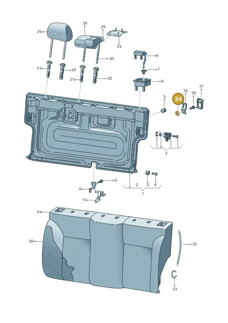 857521143C — SEAT Ibiza (2015-) diagram 468885600, position 34