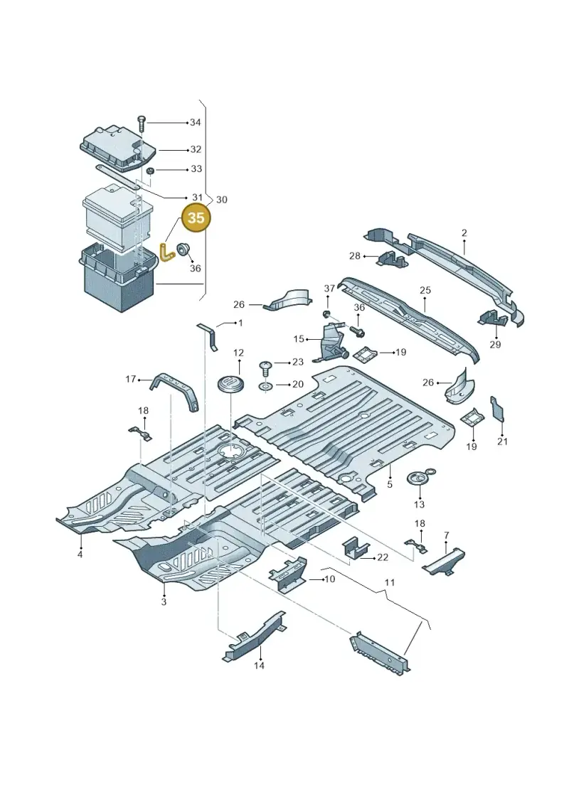 893915507 — SEAT Alhambra (2006-2010) diagram 162802000, position 35
