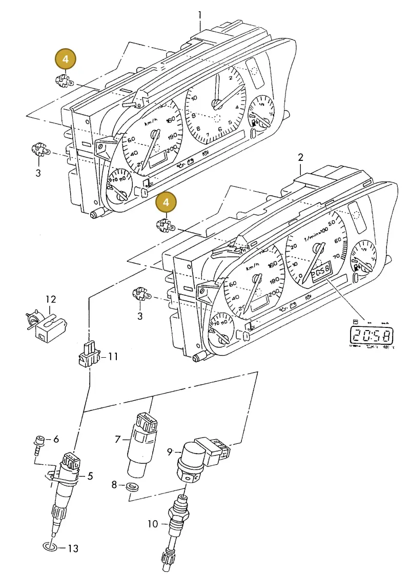 893919040A — SEAT INCA (SEAT-VAN) (1995-2003) diagram 143919000, position 4