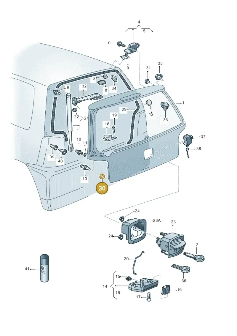 8A0831449 — SEAT AROSA (2003-2004) diagram 232827300, position 30