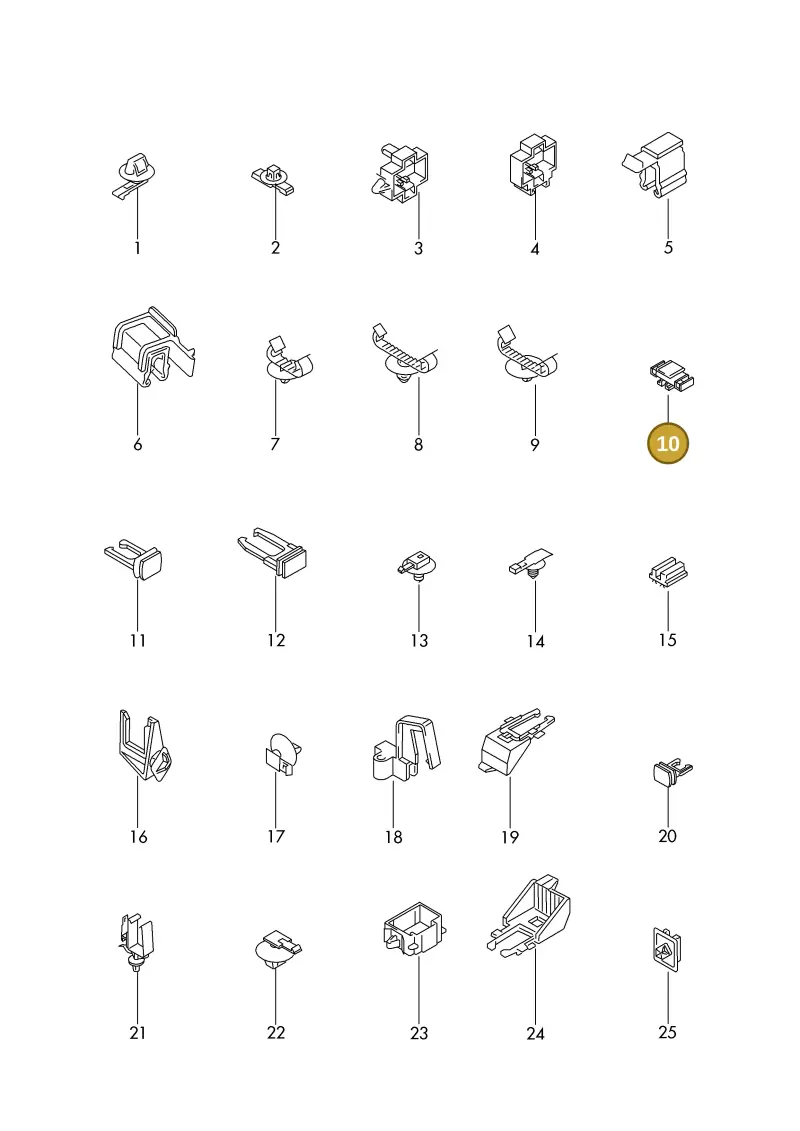 8A0971845AF — SEAT 1J0 platform diagram 198977100, position 10