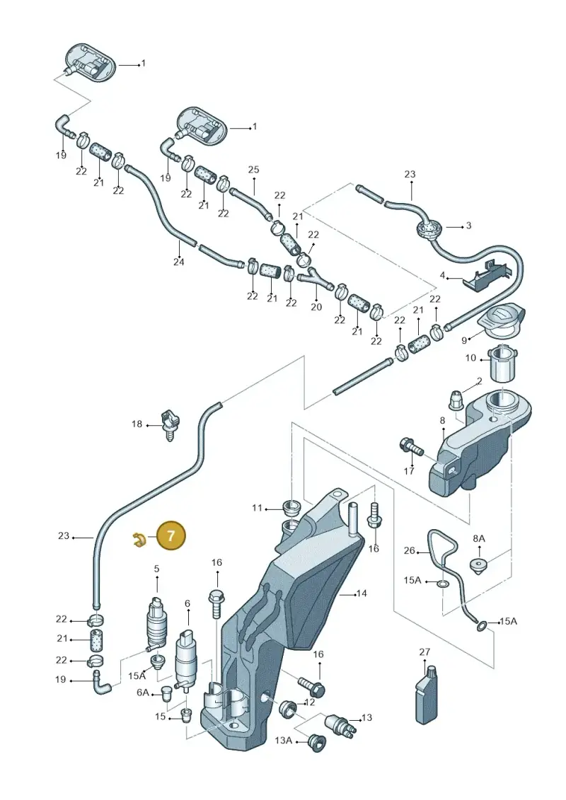 8A0971848C — SEAT Exeo ST Reference (2008-2011) diagram 454955100, position 7