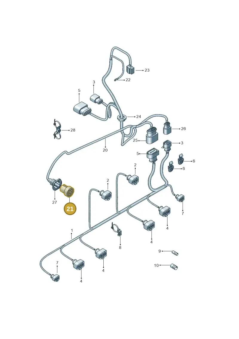 8A0971978 — SEAT Altea XL Reference (2013-2013) diagram 418971900, position 21