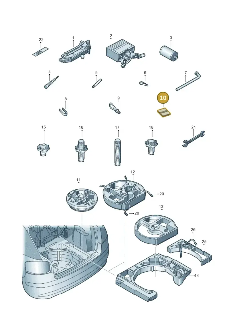8D0012111B — SEAT Altea XL Reference (2013-2013) diagram 420012000, position 10