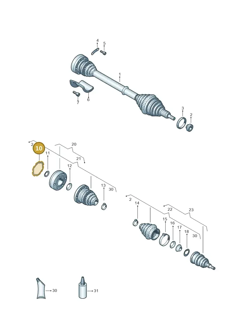 8D0407309A — SEAT Ibiza Stylance (2015-) diagram 672407500, position 10