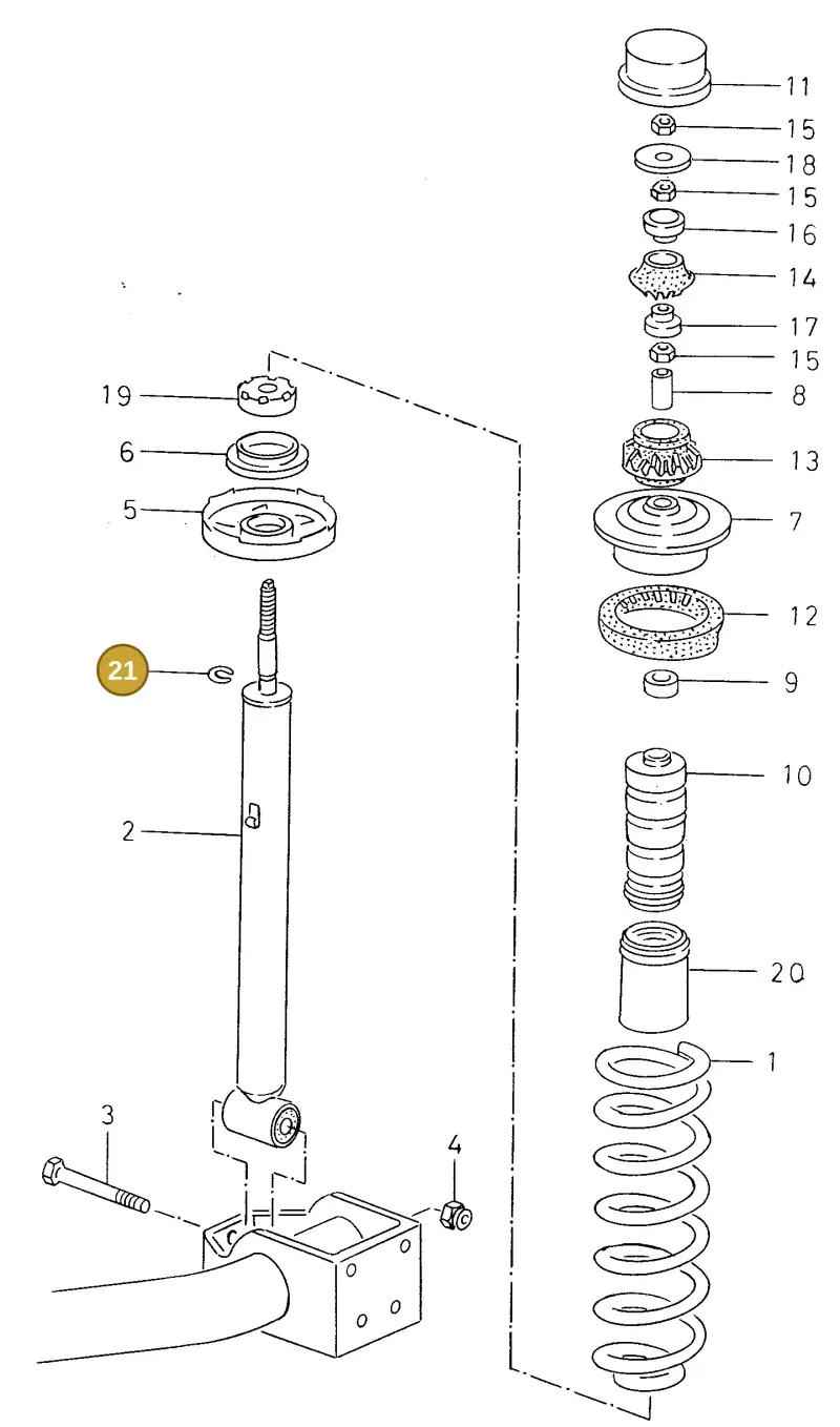 8D0512097 — SEAT TOLEDO        SEAT MOD.97>99 (1996-1999) diagram 130511100, position 21