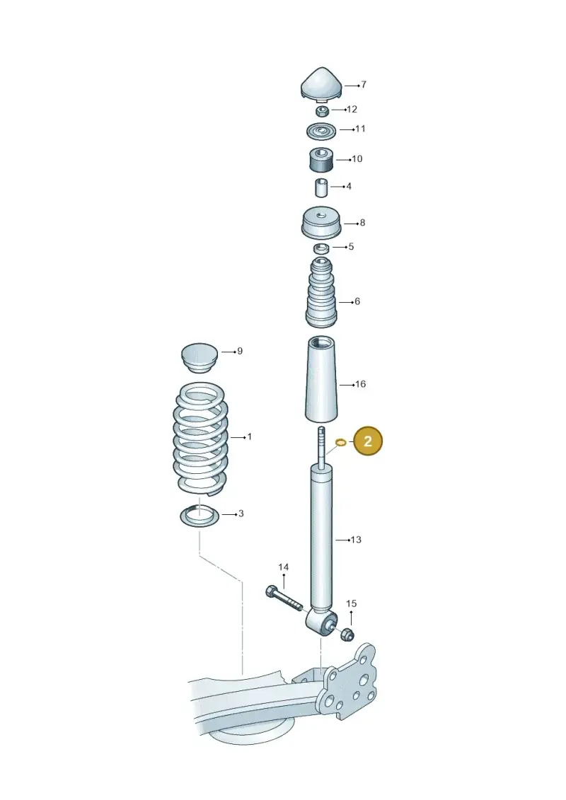 8D0512097 — SEAT AROSA (2003-2004) diagram 441511100, position 2